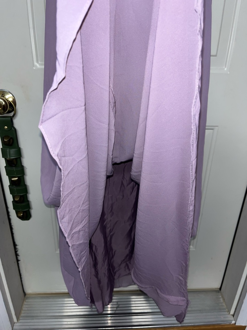 Wear Your Love Women’s Chiffon Lavender Floor Length Mother Of Bride Dress - Picture 7 of 8